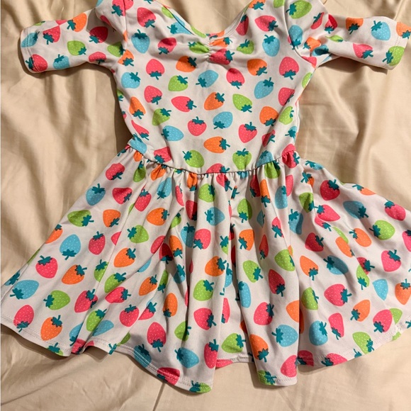 Dot Dot Smile Other - Dot Dot Smile Multicolor Strawberry Print Kids Dress